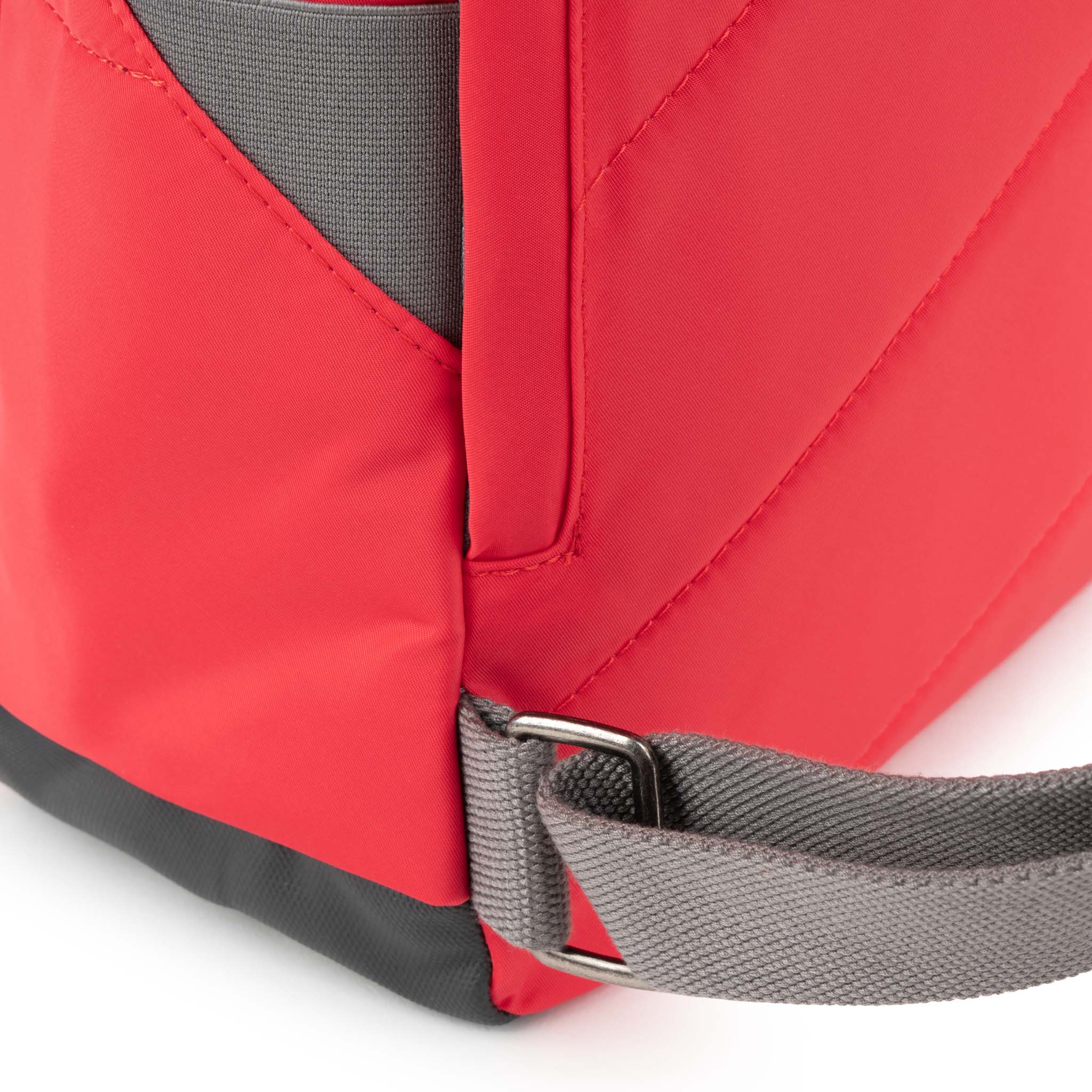 Roka London Canfield B Sustainable Nylon Rucksack, Poppy - Image 5