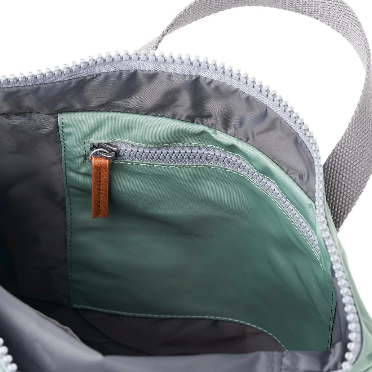 Roka London Canfield B Sustainable Nylon Rucksack, Frost - Image 4