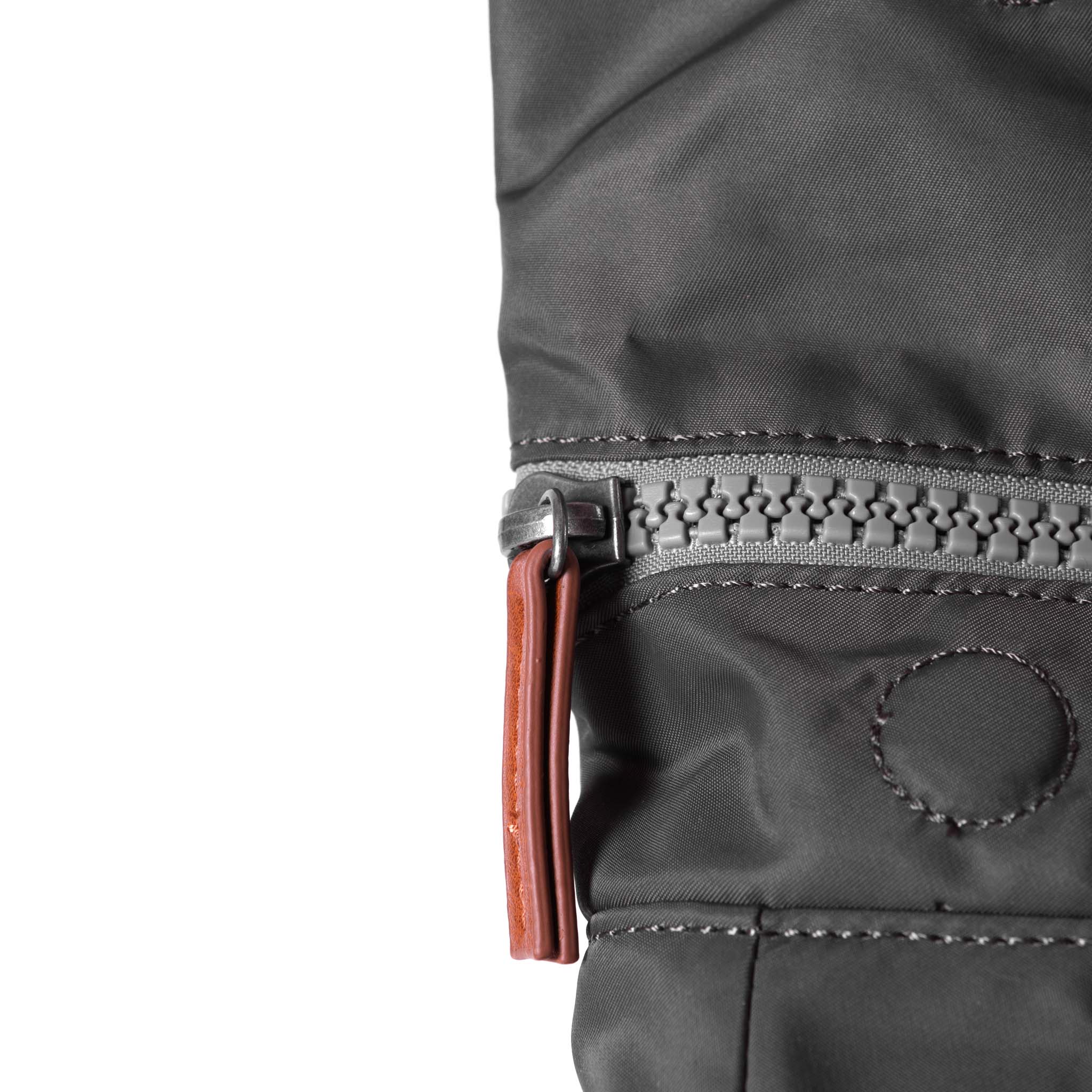 Roka London Canfield B Sustainable Nylon Rucksack, Graphite - Image 6