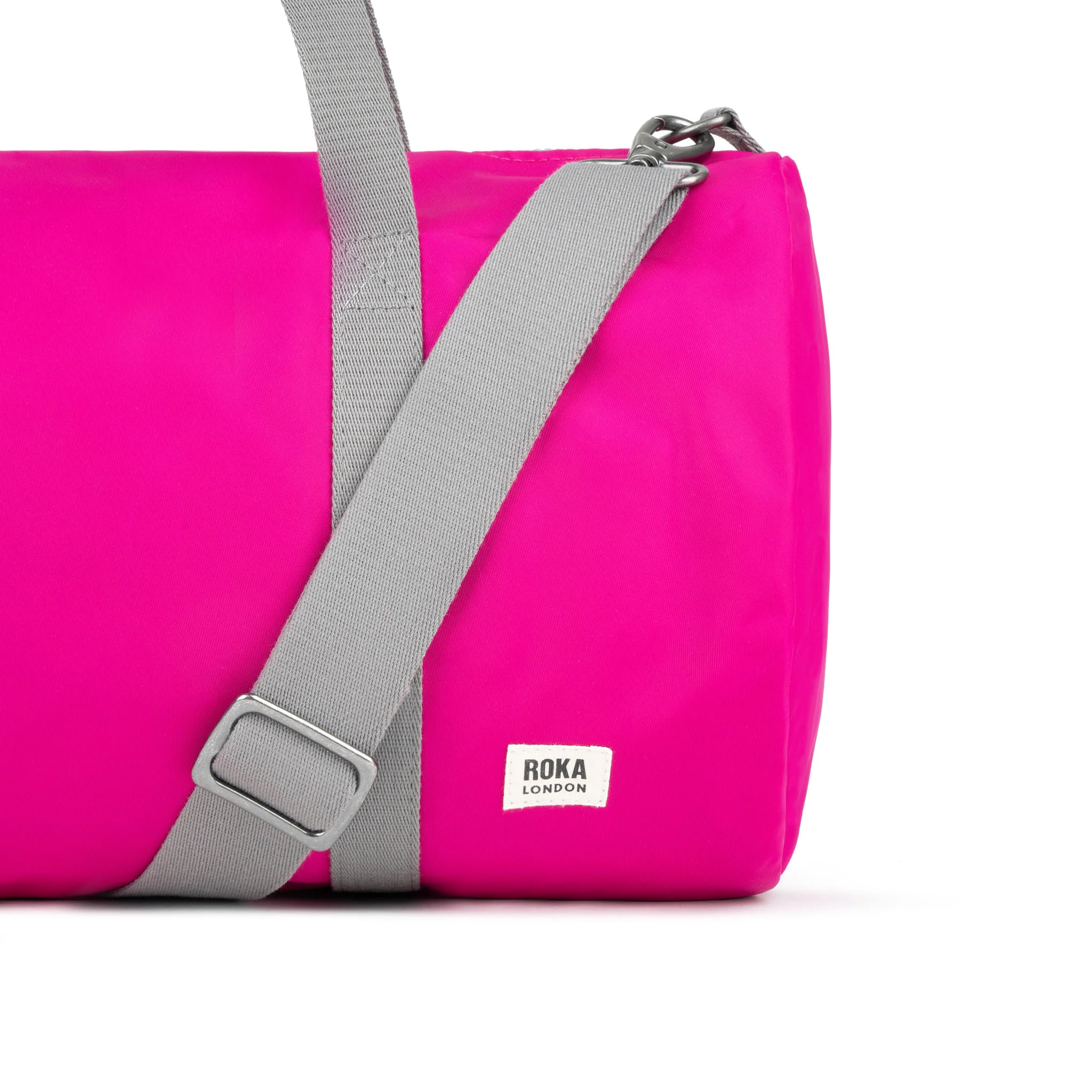 Roka London City Barrel Bag, Candy (Recycled Nylon) - Image 4