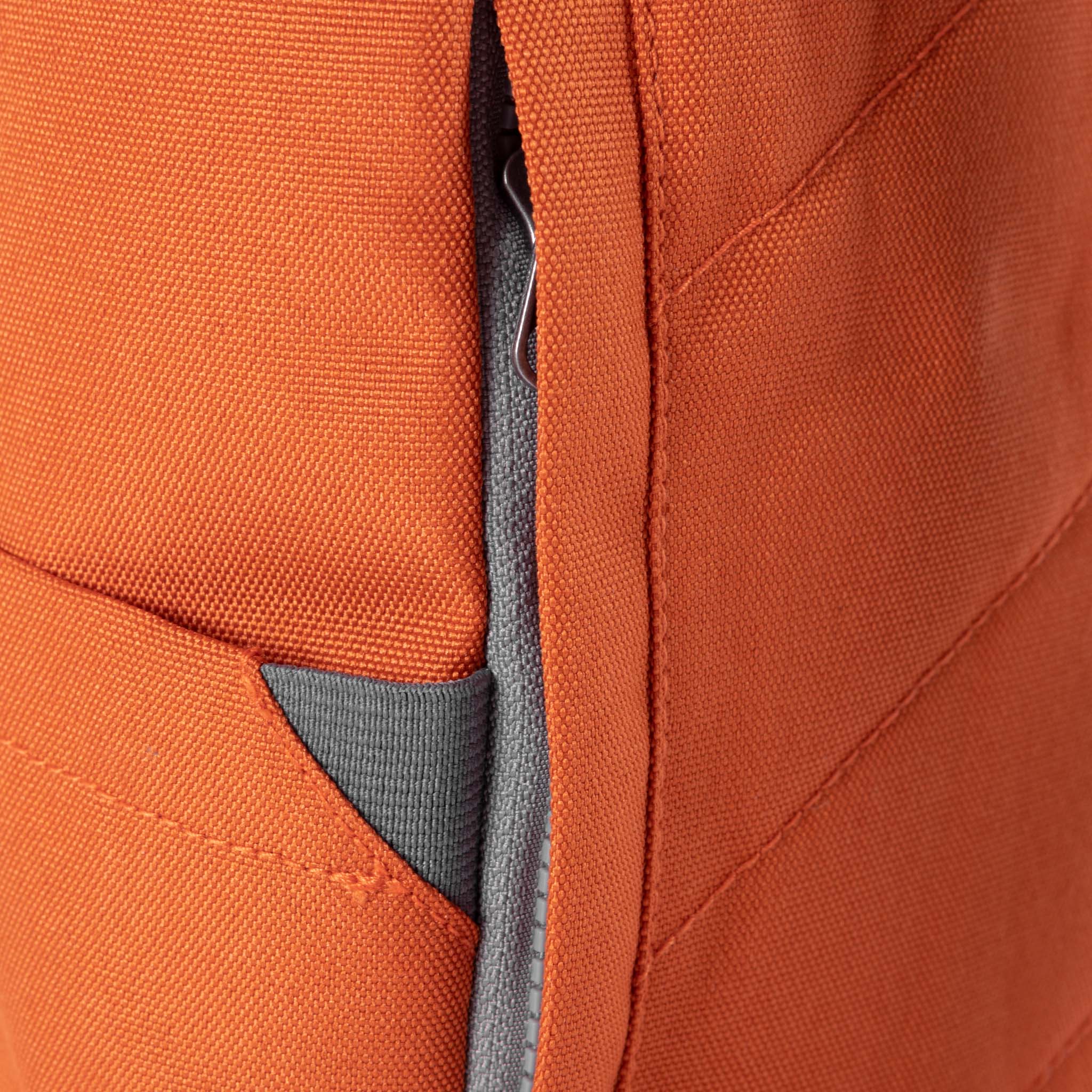 Roka London Finchley Sustainable Canvas Rucksack, Atomic Orange - Image 5