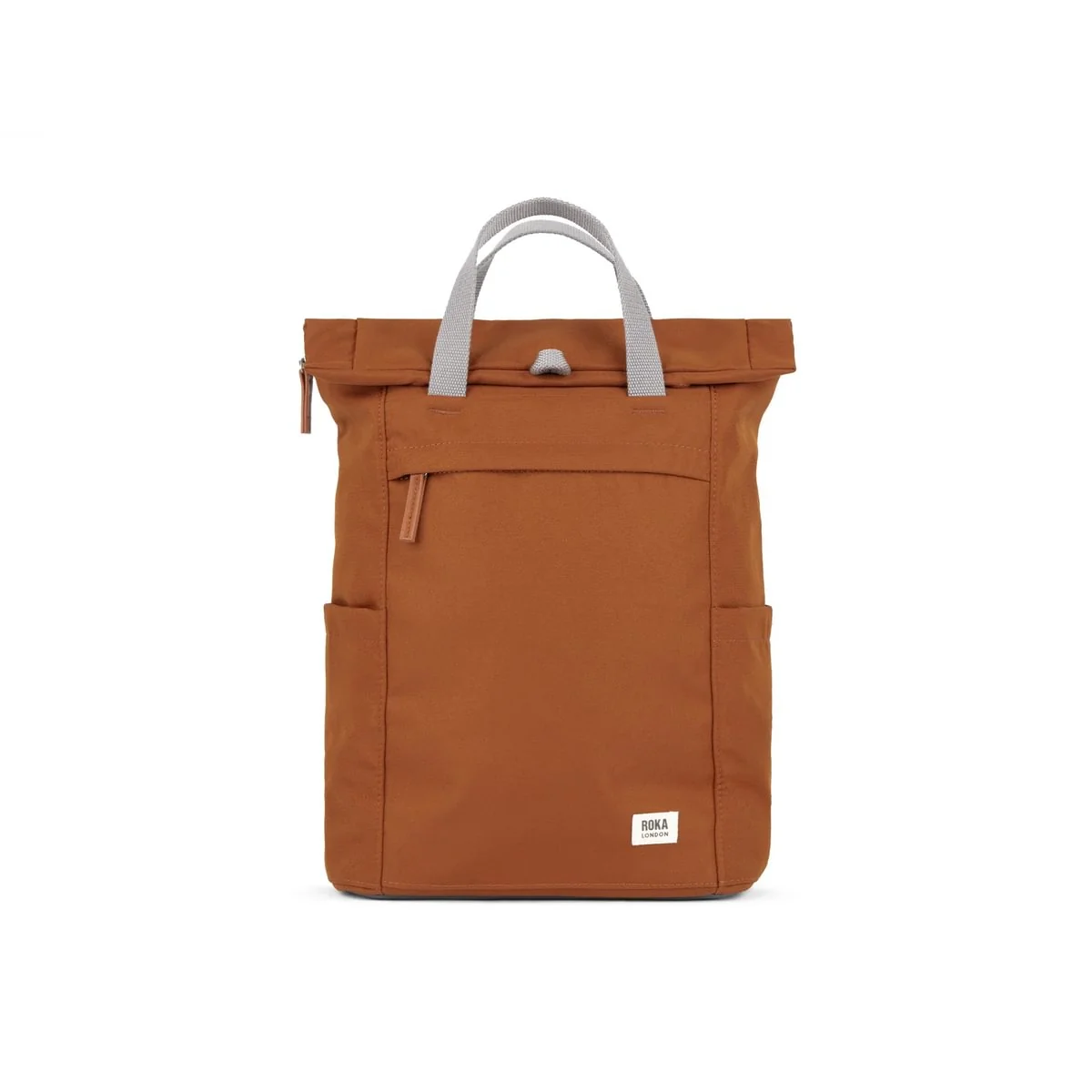 Roka London Finchley Sustainable Canvas Rucksack, Bran