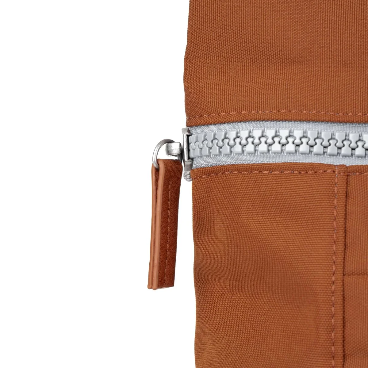 Roka London Finchley Sustainable Canvas Rucksack, Bran - Image 4