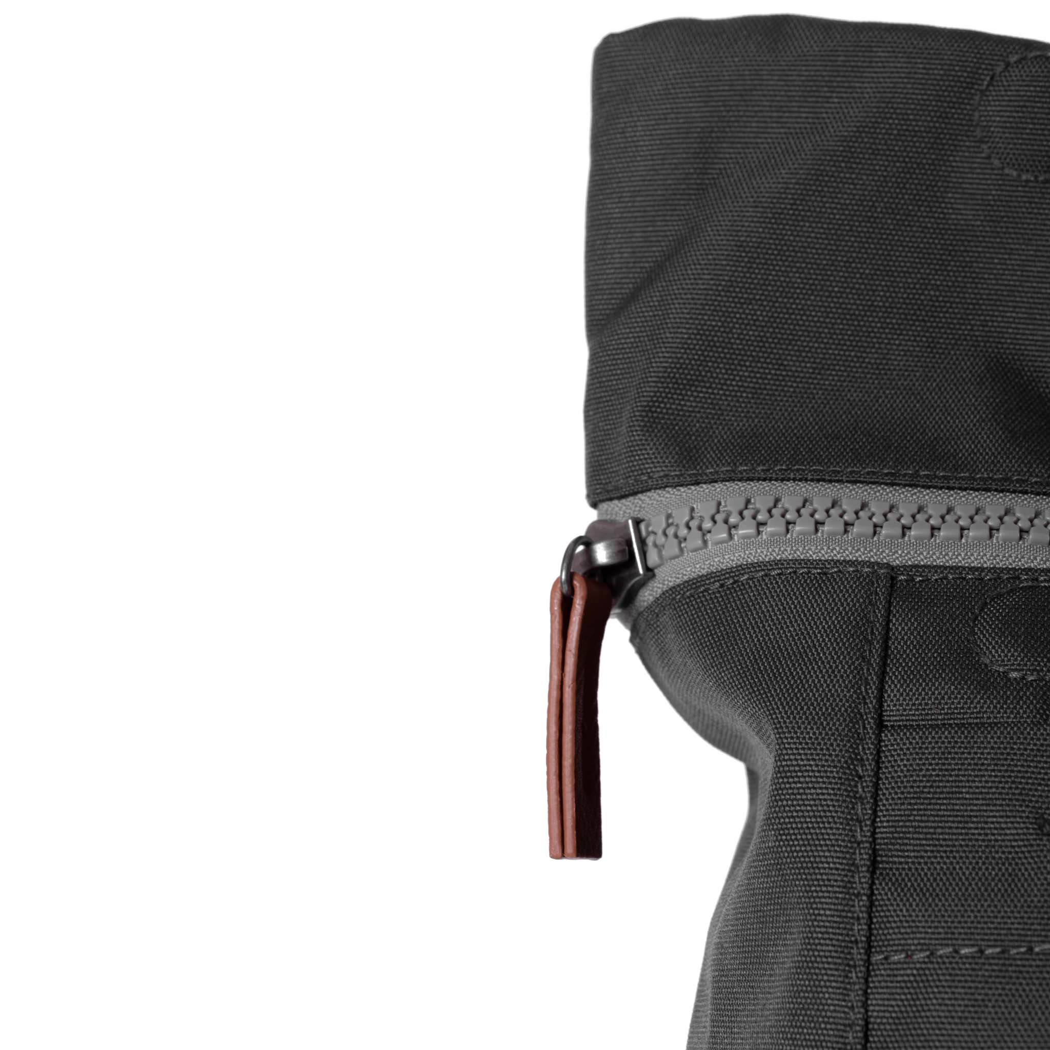 Roka London Finchley Sustainable Canvas Rucksack, Carbon - Image 4