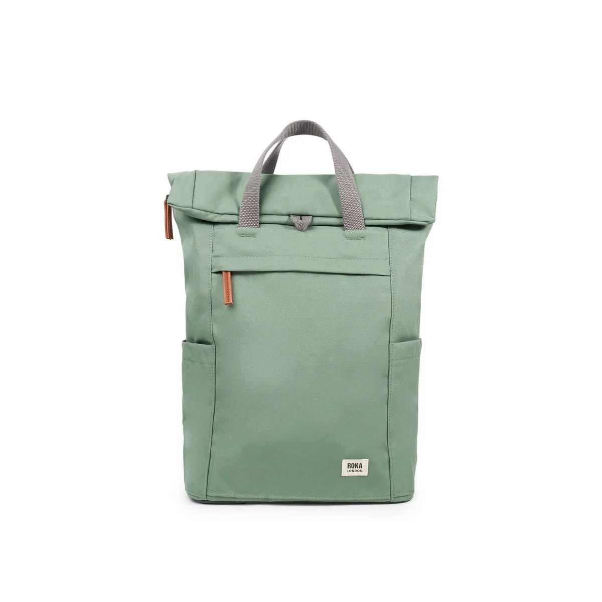 Roka London Finchley Sustainable Canvas Rucksack, Frost
