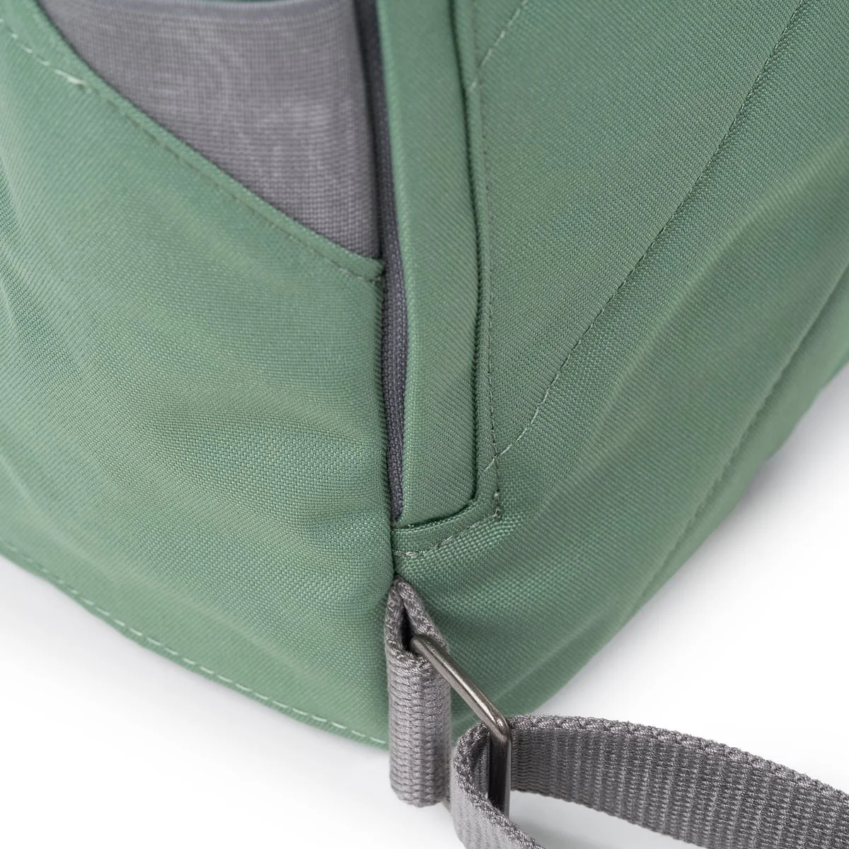 Roka London Finchley Sustainable Canvas Rucksack, Frost - Image 4