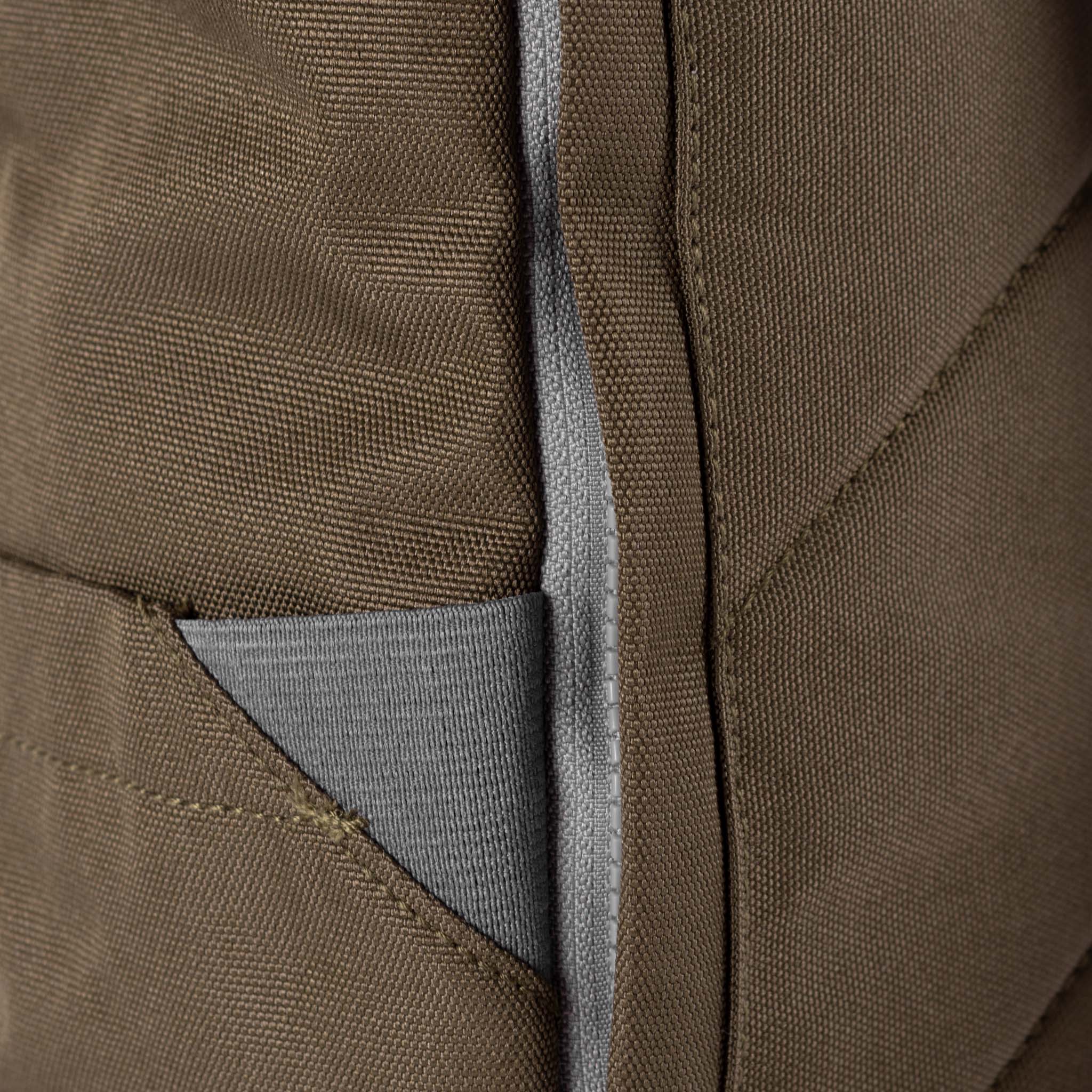 Roka London Finchley Sustainable Canvas Rucksack, Moss - Image 4
