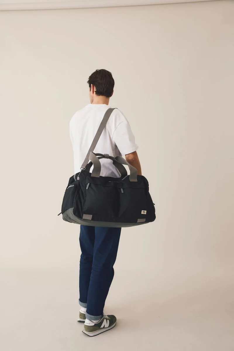 Roka London Gatwick Duffel Bag, Ash (Recycled Canvas) - Image 11
