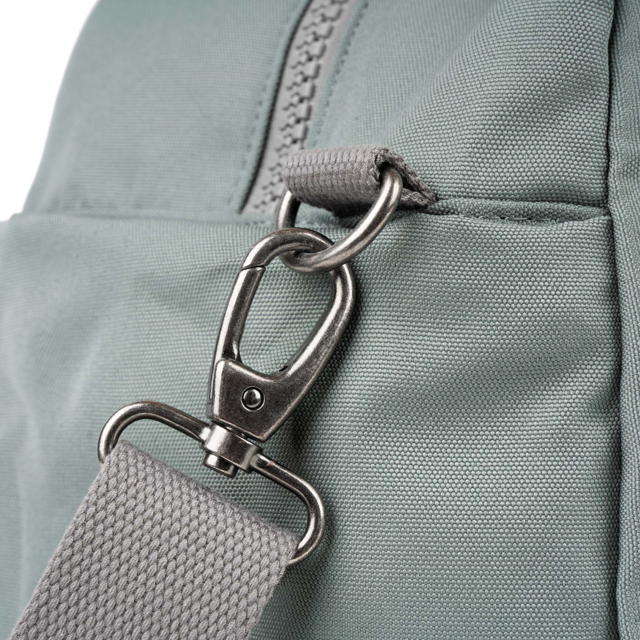 Roka London Gatwick Duffel Bag, Pewter (Recycled Canvas) - Image 4