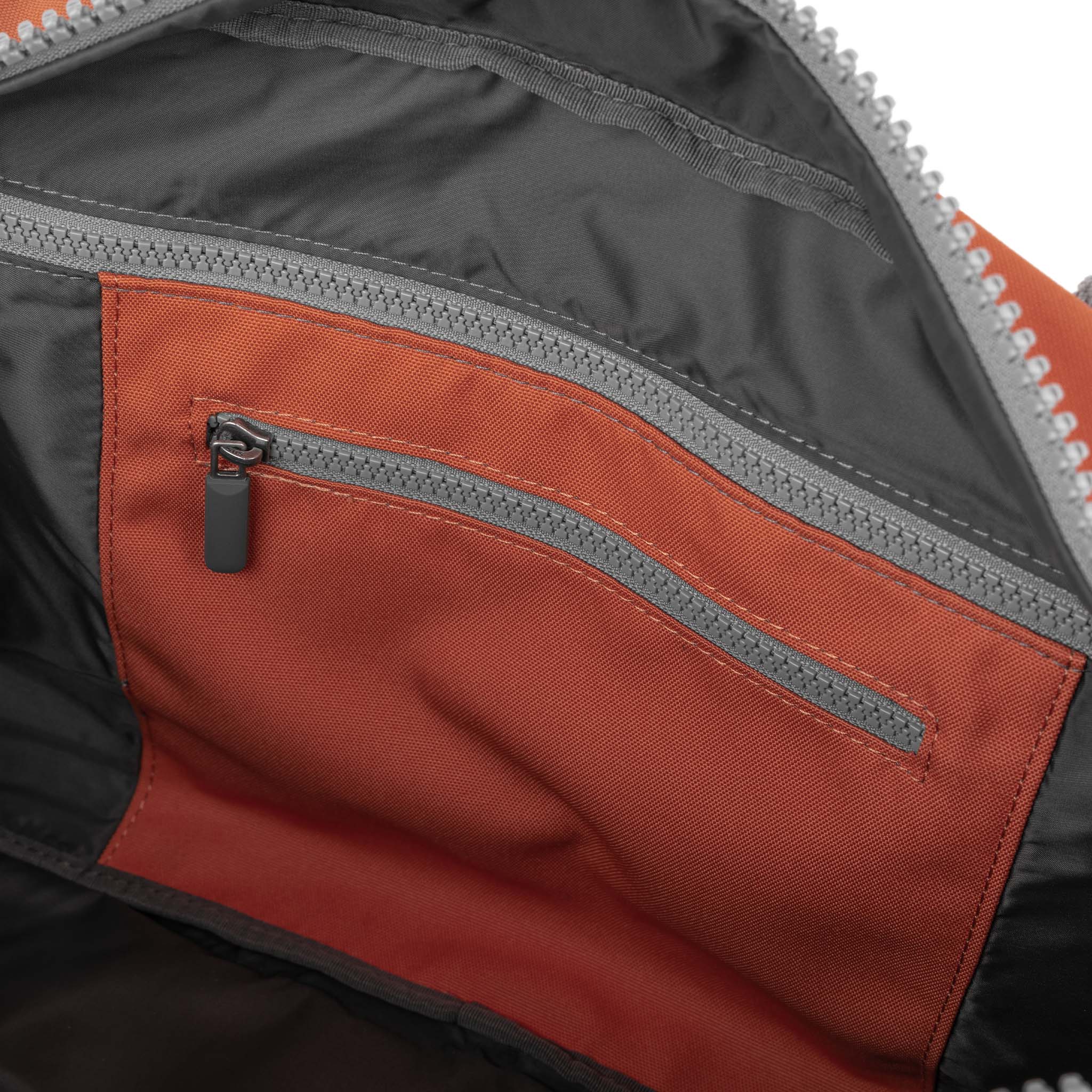 Roka London Gatwick Small Duffel Bag, Rooibos (Recycled Canvas) - Image 5