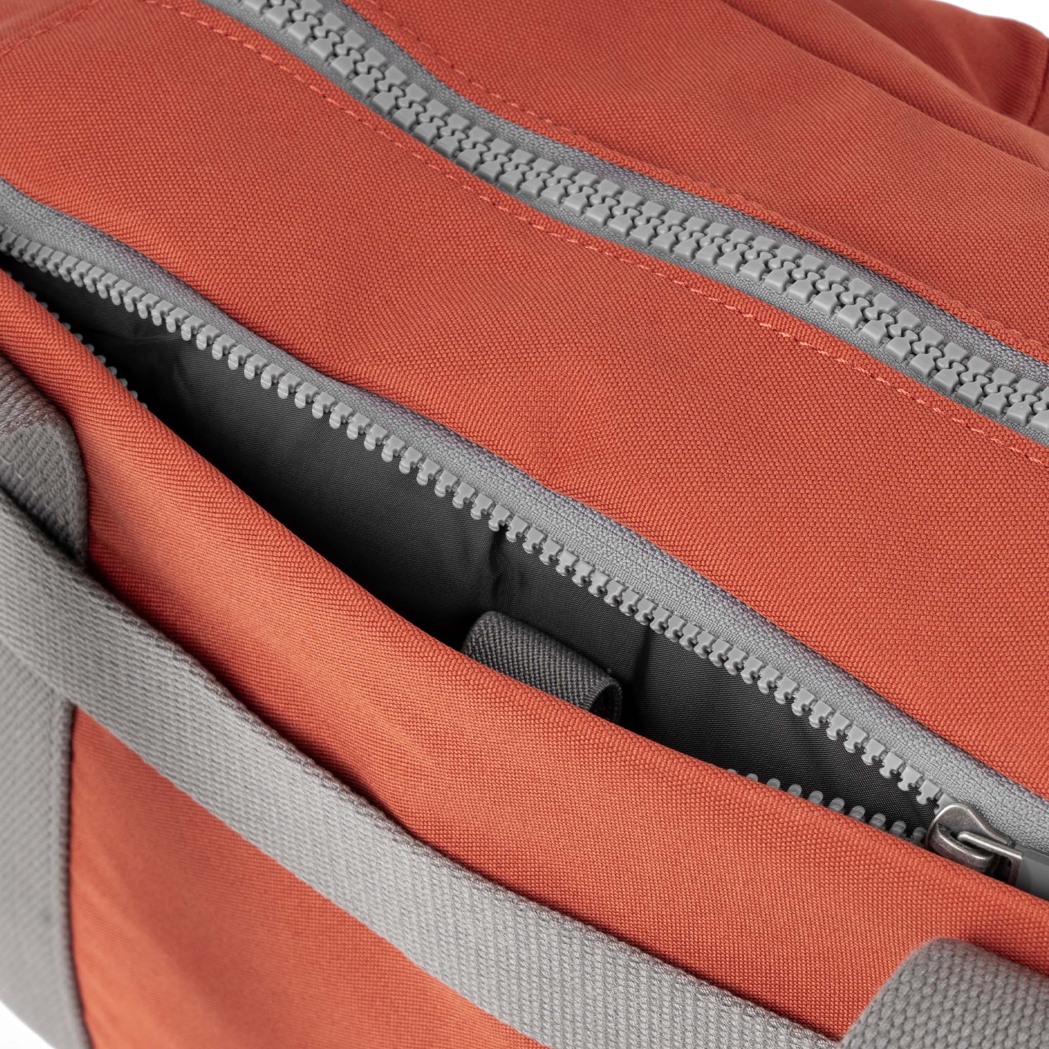 Roka London Gatwick Small Duffel Bag, Rooibos (Recycled Canvas) - Image 6
