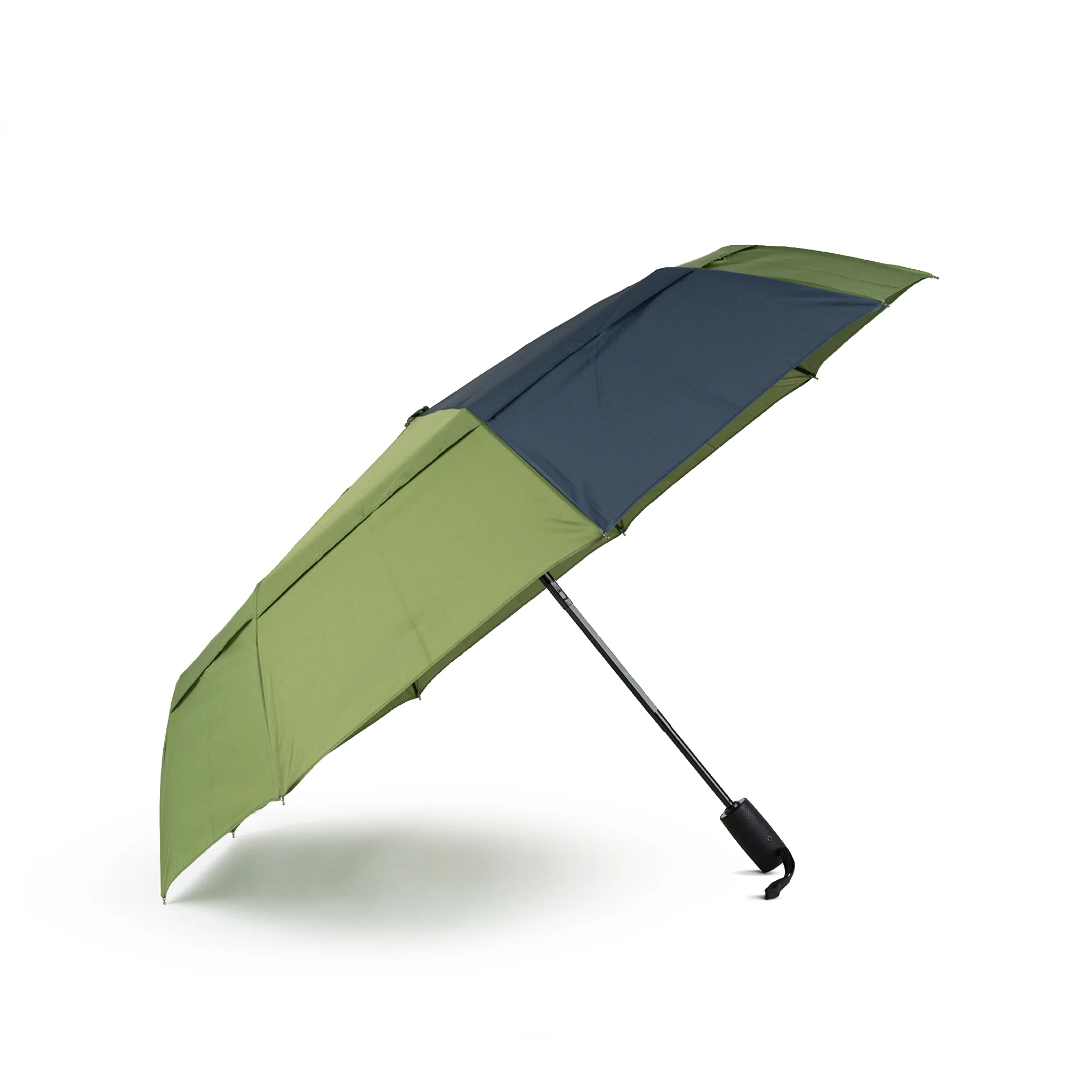 Roka London Waterloo Sustainable Umbrella, Avocado & Midnight - Image 2
