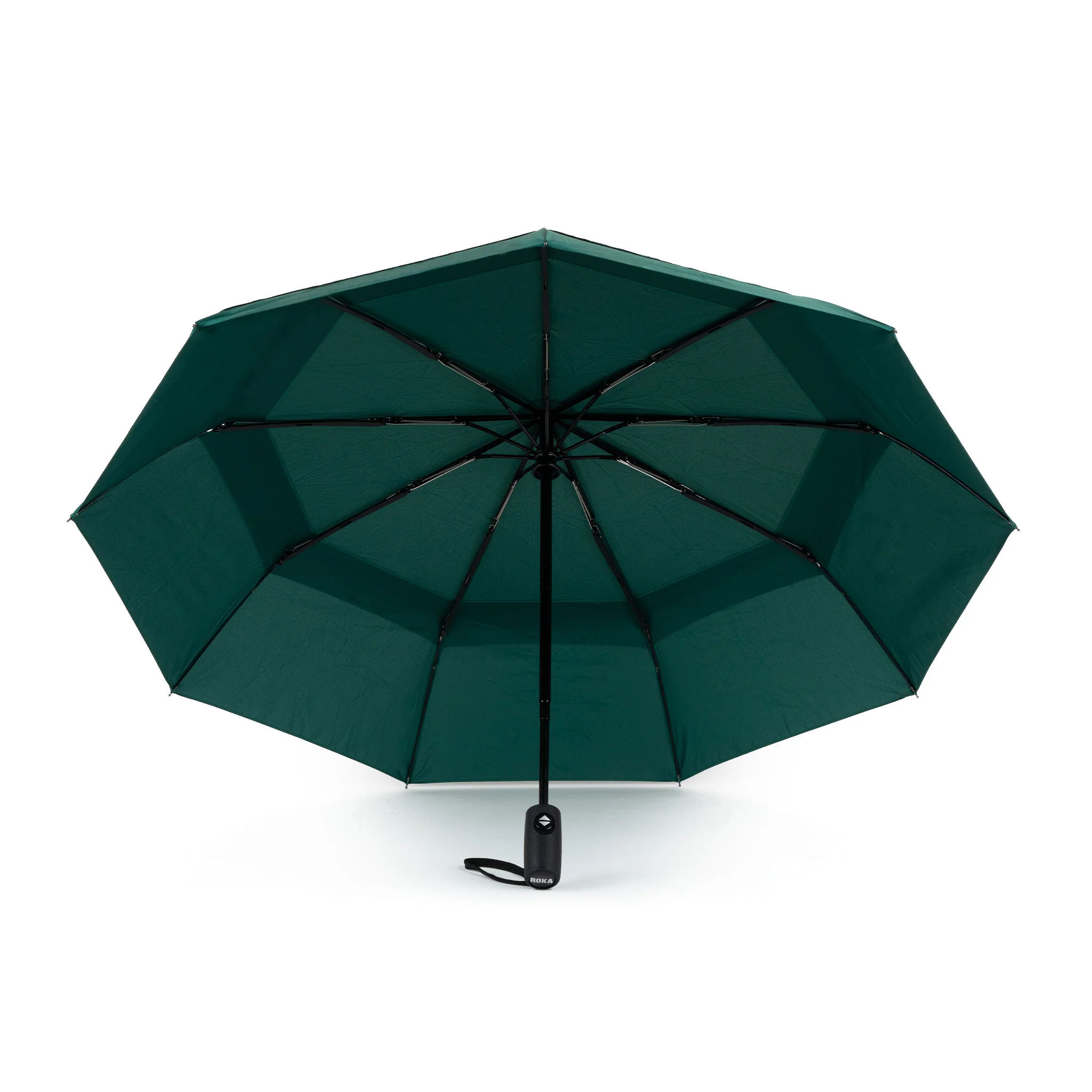 Roka London Waterloo Sustainable Umbrella, Teal - Image 3