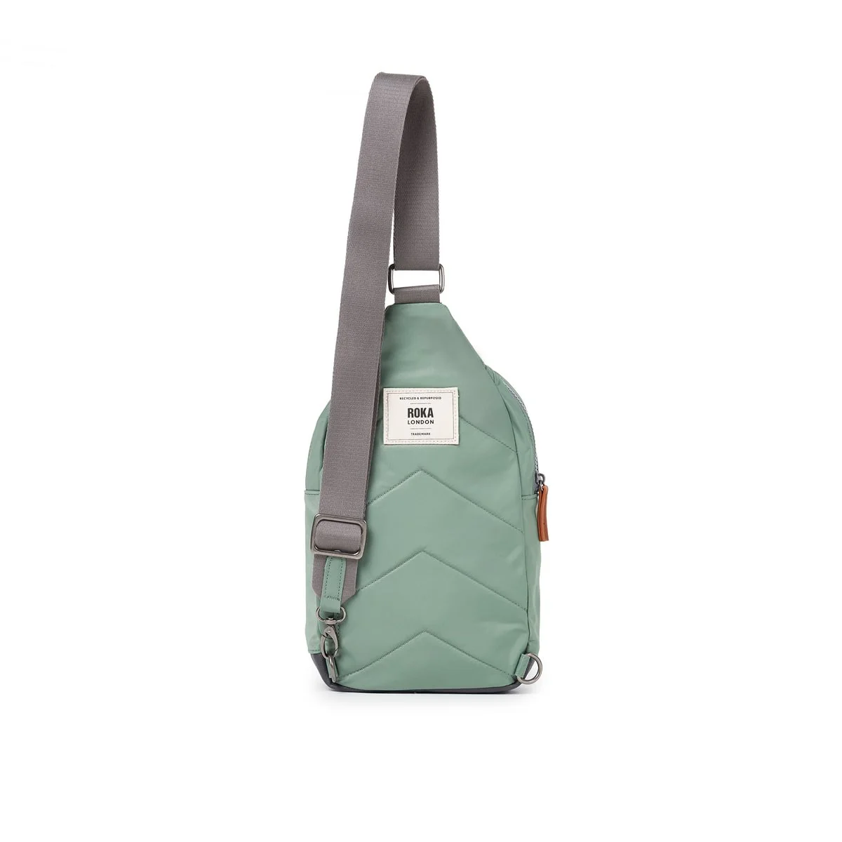 Roka London Willesden B Large Crossbody Bag, Frost (Recycled Nylon) - Image 2