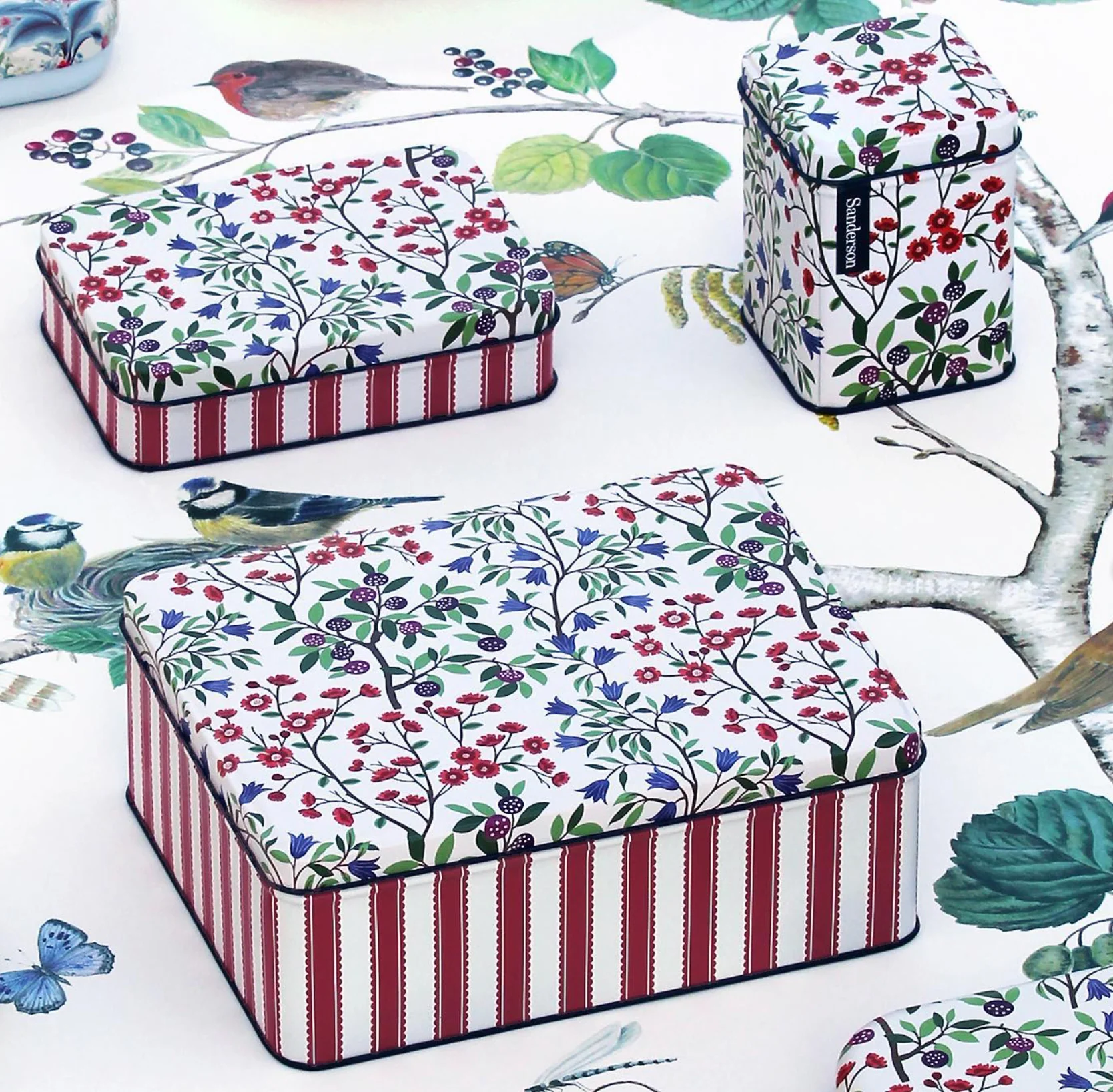 Sanderson Deep Rectangular Storage Tin, Foraging - Image 3