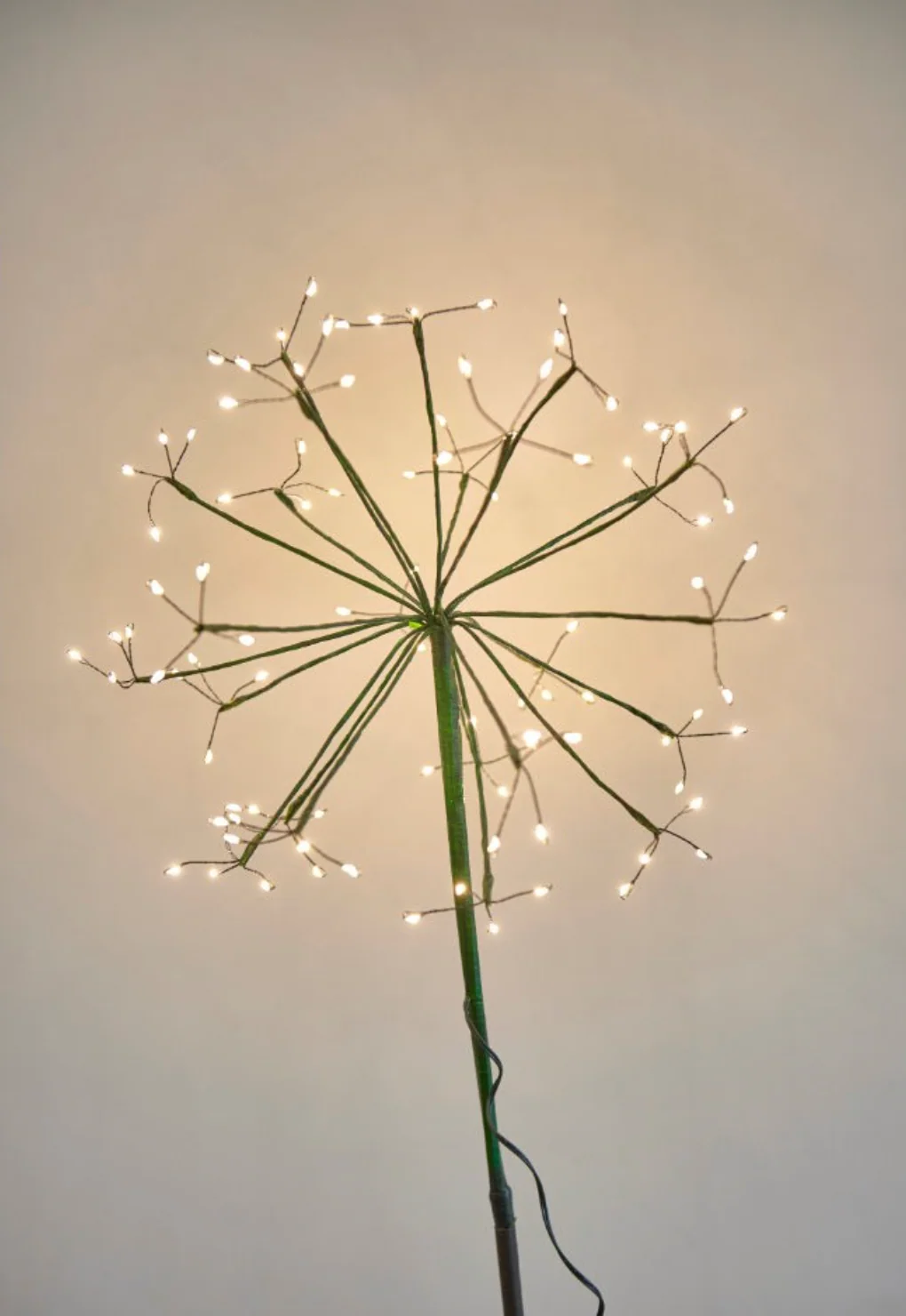 Solar Powered LED Dandelion Light, Green - Image 6