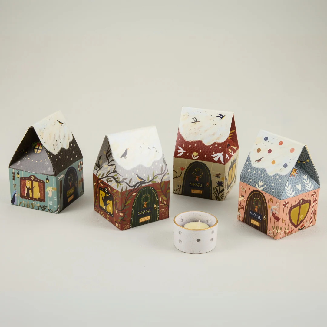 St Eval Christmas Cottage Scented Tealight Gift Pack, Winter Thyme - Image 5