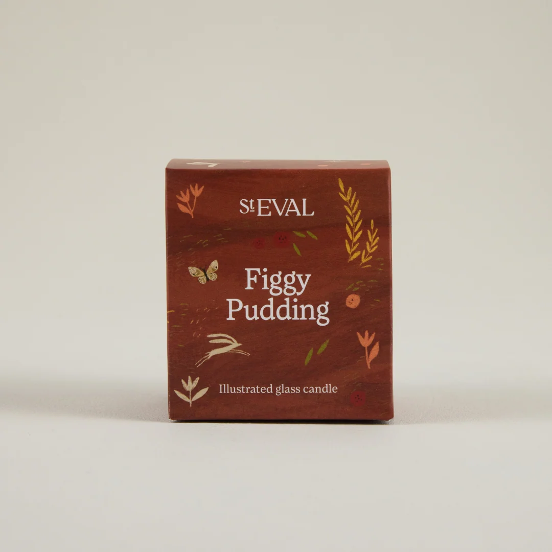 St Eval Figgy Pudding Scented Candle ,Wonderland Glass - Image 2