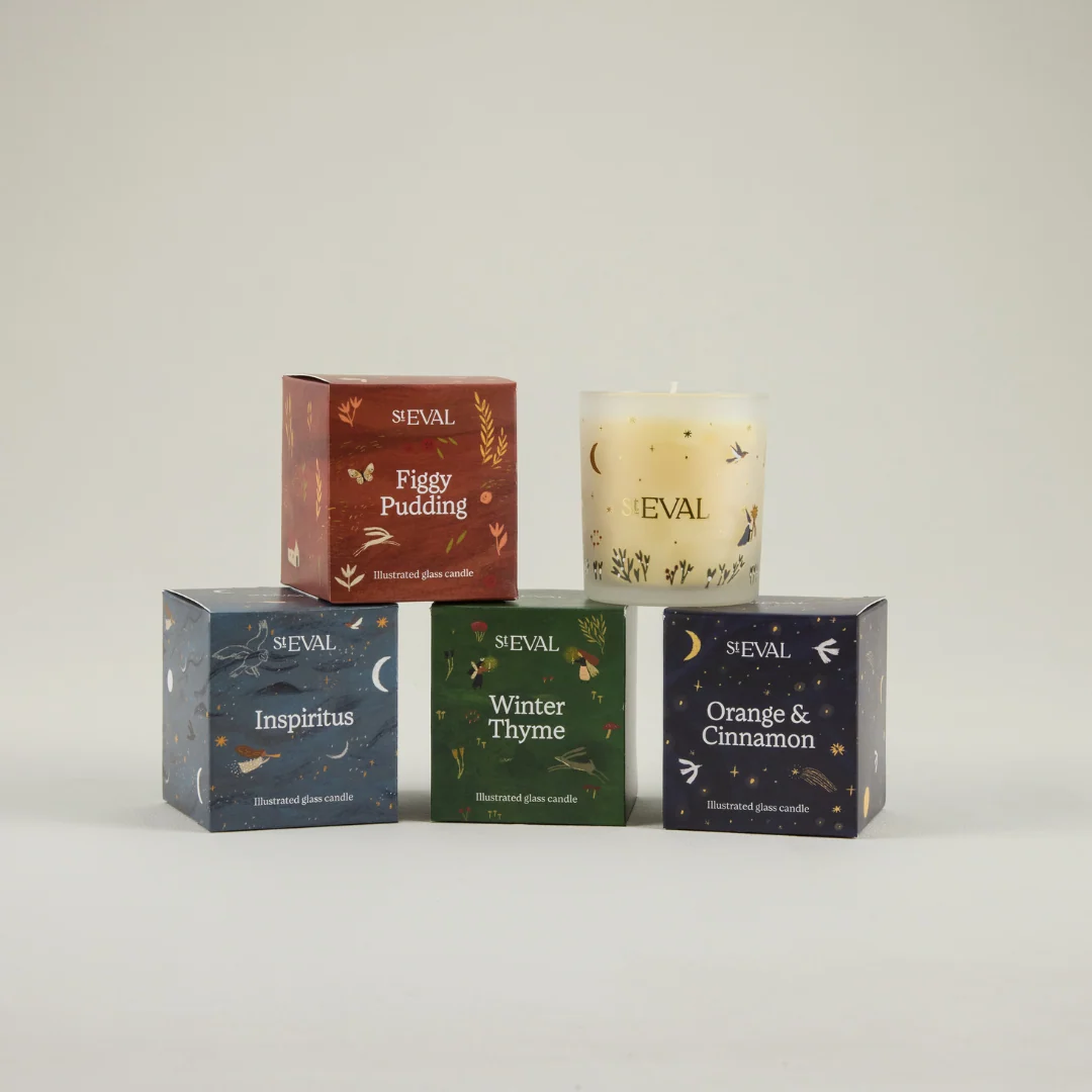 St Eval Orange & Cinnamon Scented Candle, Wonderland Glass - Image 4
