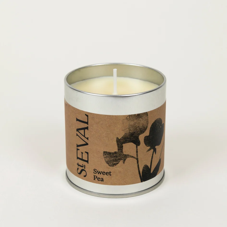 St Eval Sweet Pea Scented Tin Candle - Image 2
