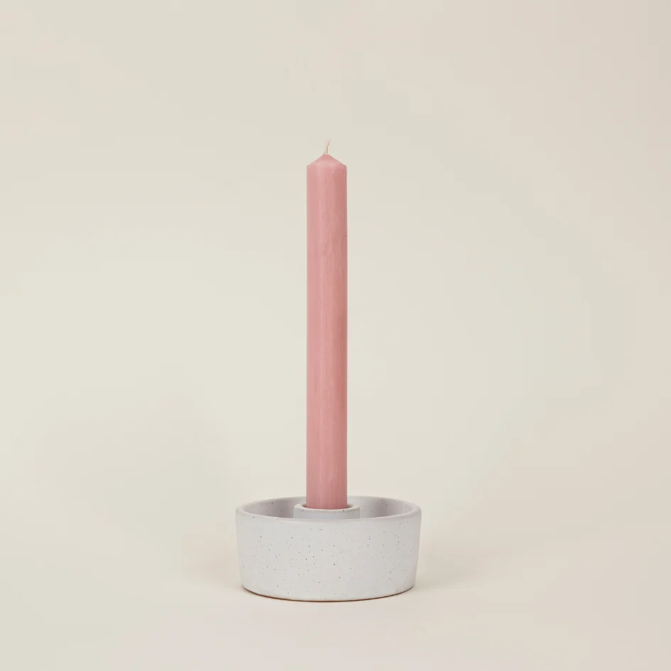 St Eval Unscented Dinner Candle, Rose Quartz (Pack Of 6) - Image 2
