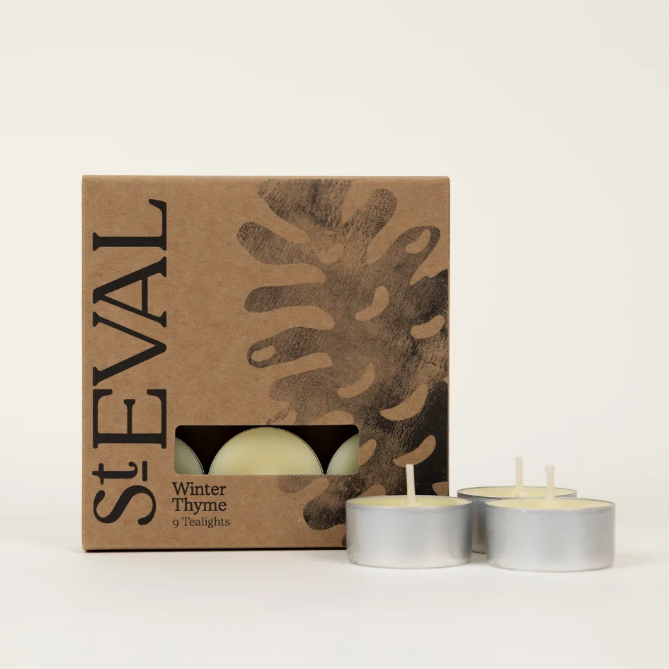 St Eval Winter Thyme Tealights, (Set Of 9) - Image 2