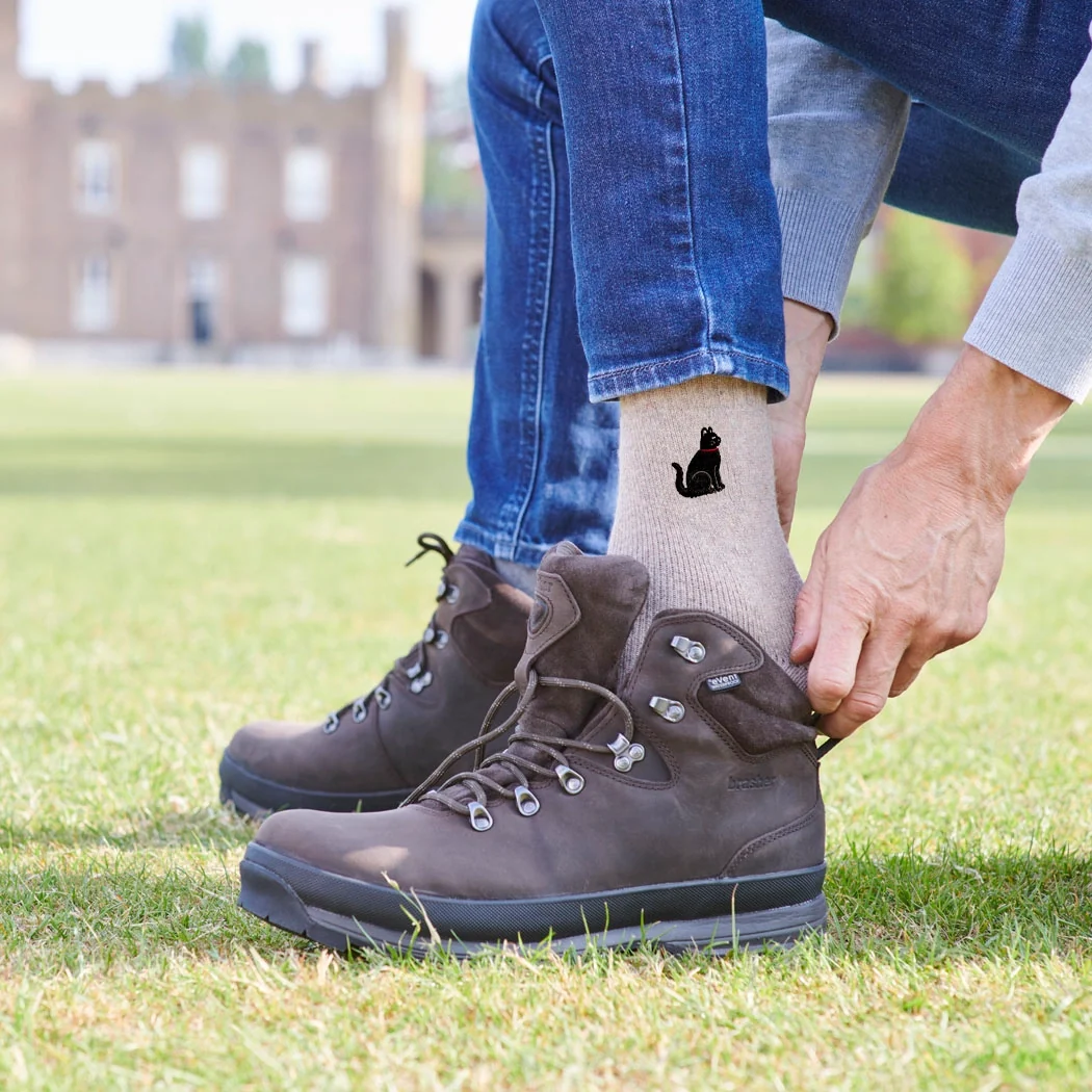 Sweet William Black Cat Wool Socks - Image 6