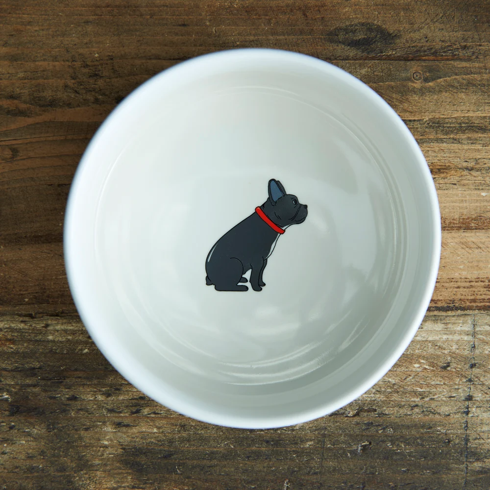 Sweet William Ceramic Dog Bowl,French Bulldog - Image 2