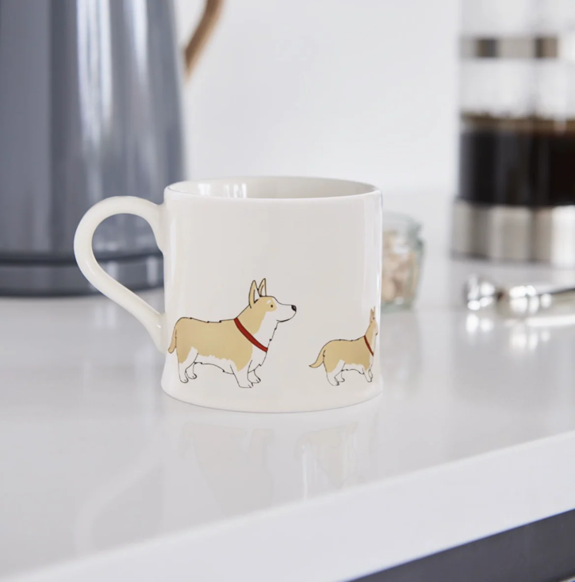 Sweet William Ceramic Mug, Corgi