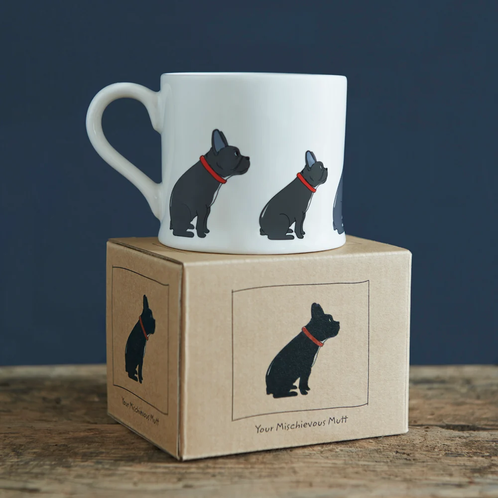 Sweet William Ceramic Mug, French Bulldog - Image 2