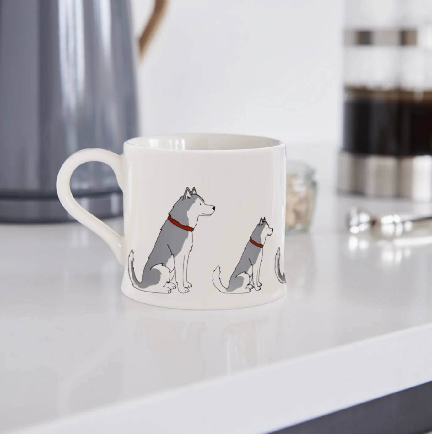 Sweet William Ceramic Mug, Husky