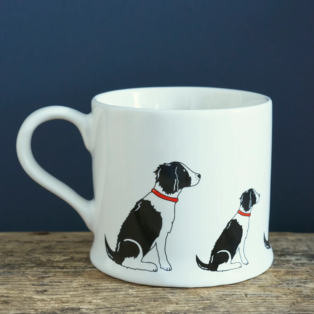 Sweet William Ceramic Mug, Springer Spaniel ( Black )