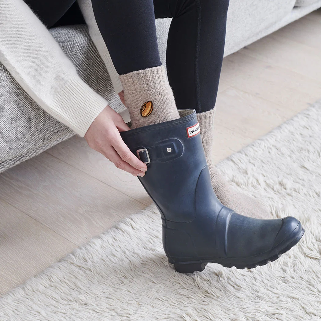 Sweet William Sports Walking Socks, Rugby Ball - Image 6