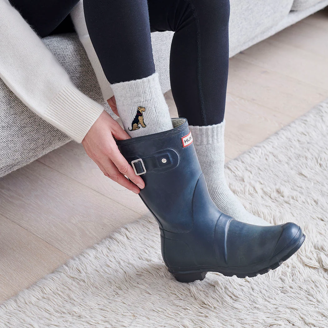 Sweet William Dog Walker Socks, Welsh Terrier - Image 4