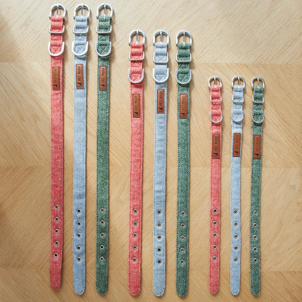 Sweet William Tweed Dog Collar, Grey - Image 7