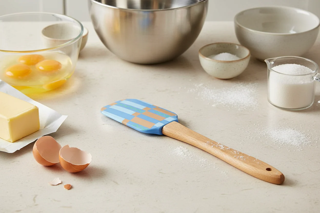 Talking Table Food Icons Silicone Spatula, Geo - Image 3