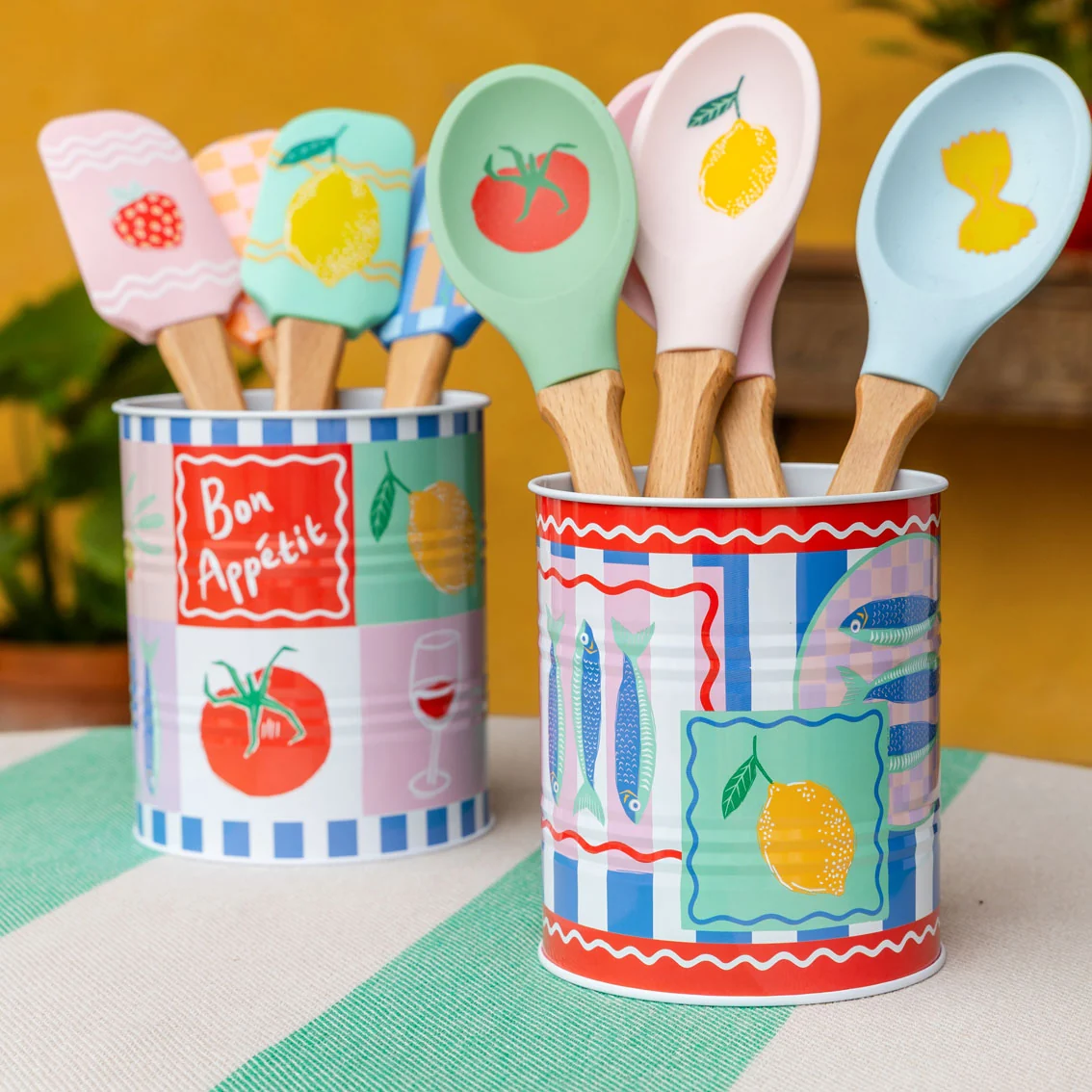 Talking Table Food Icons Silicone Spatula, Geo - Image 4