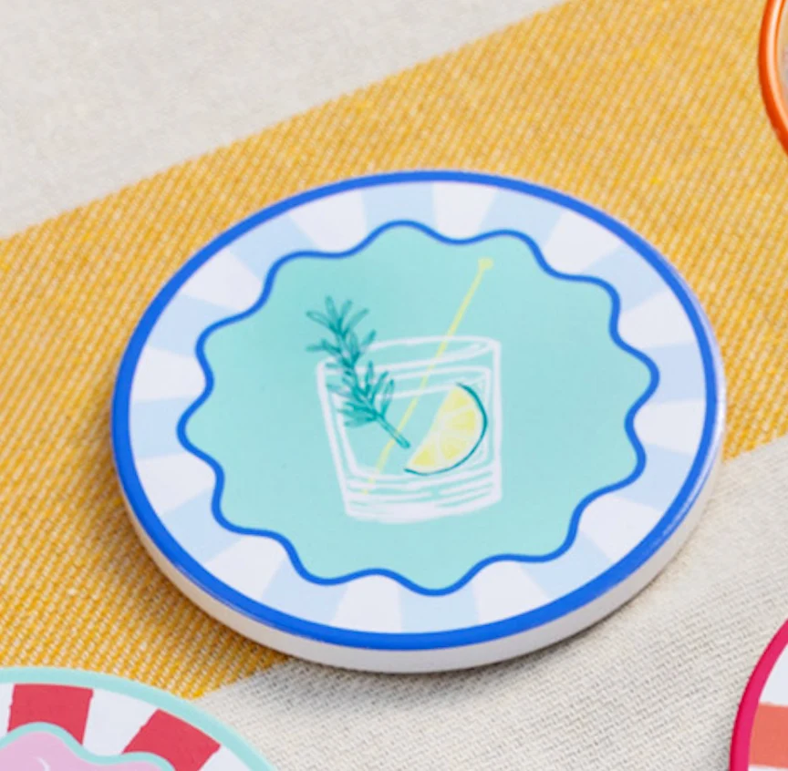 Talking Tables Bon Appetit Drink Icons Coaster - Image 6