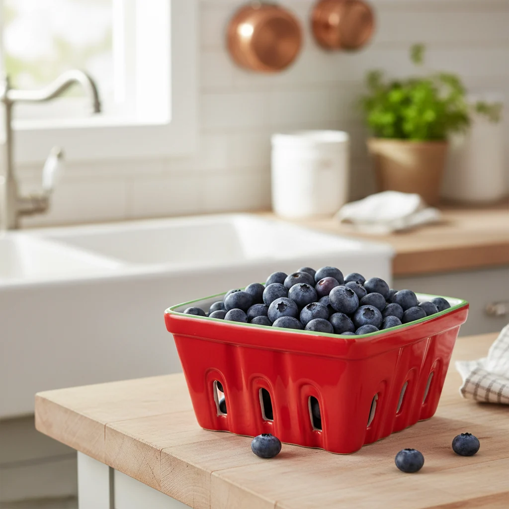 Talking Tables Bon Appetite Ceramic Punnet, Cherry - Image 6