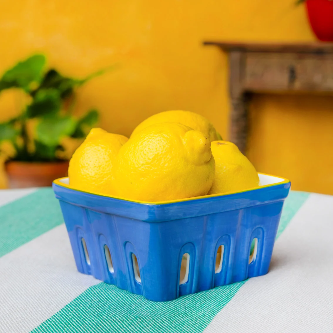 Talking Tables Bon Appetite Ceramic Punnet, Lemon - Image 7