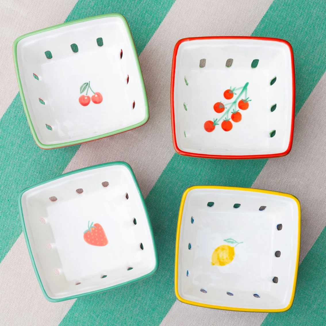 Talking Tables Bon Appetite Ceramic Punnet, Lemon - Image 8