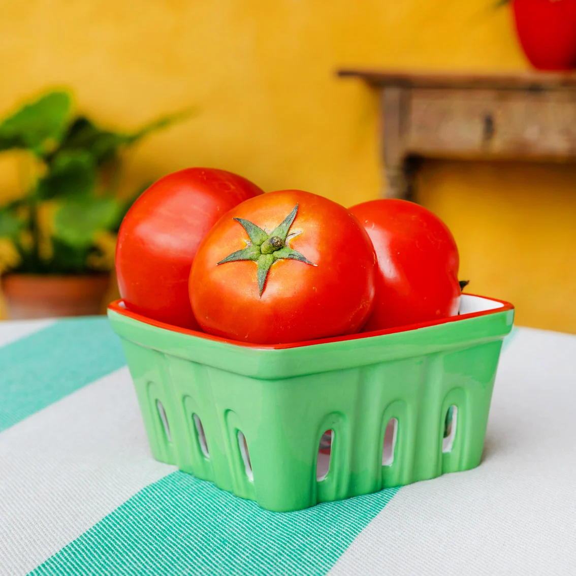 Talking Tables Bon Appetite Ceramic Punnet, Tomatoes - Image 5