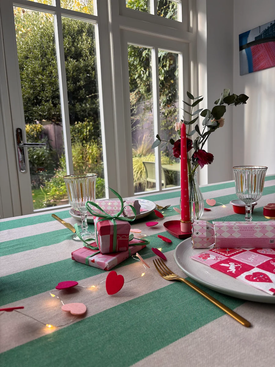 Talking Tables Green Stripe Cotton XL Tablecloth - Image 7