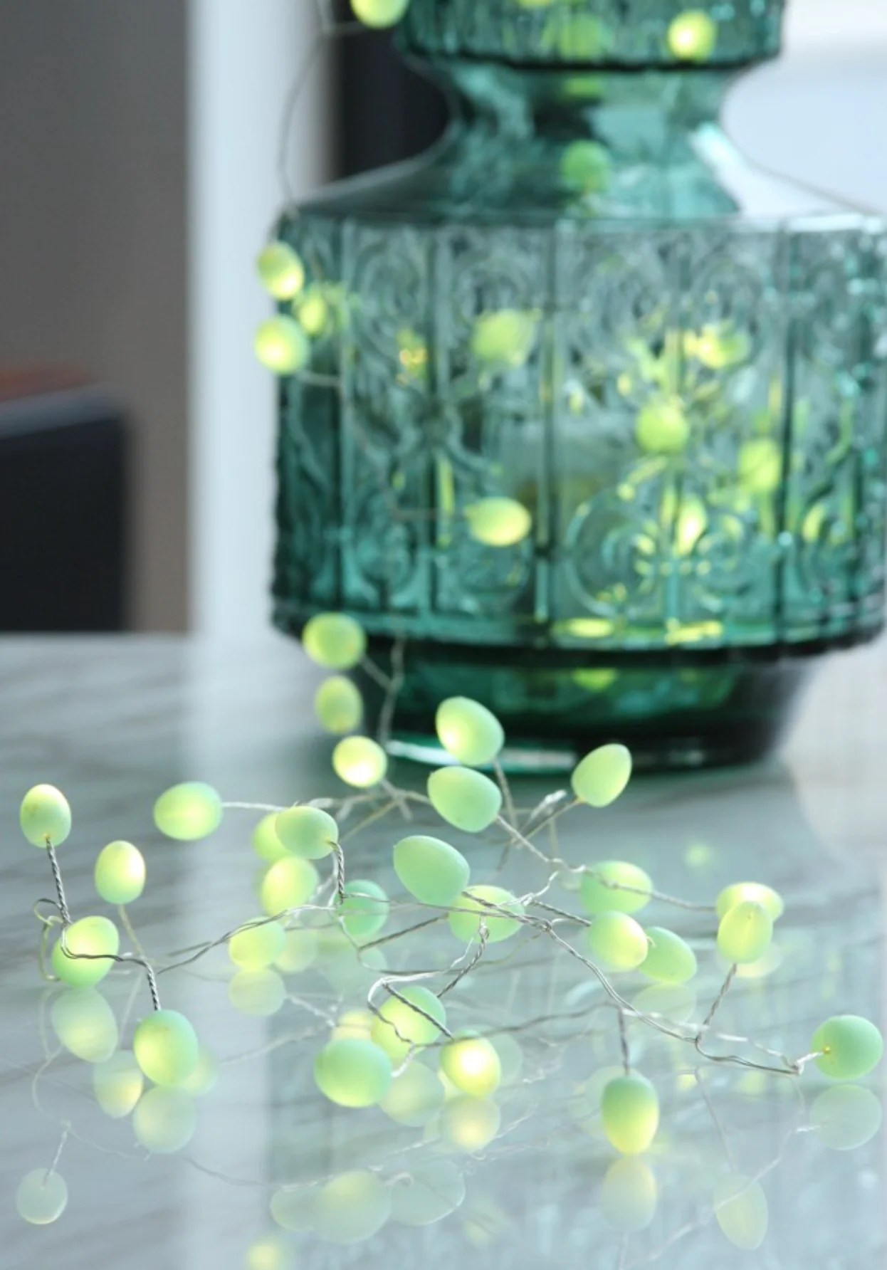 Tear drop Fairy Lights Mint (Battery Operated) - Image 3