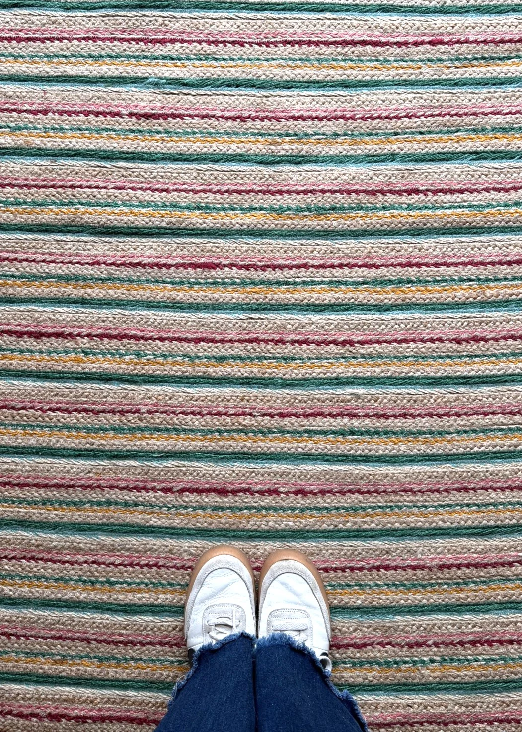 The Braided Rug Company Ikat Rectangle Jute Rug - Image 5