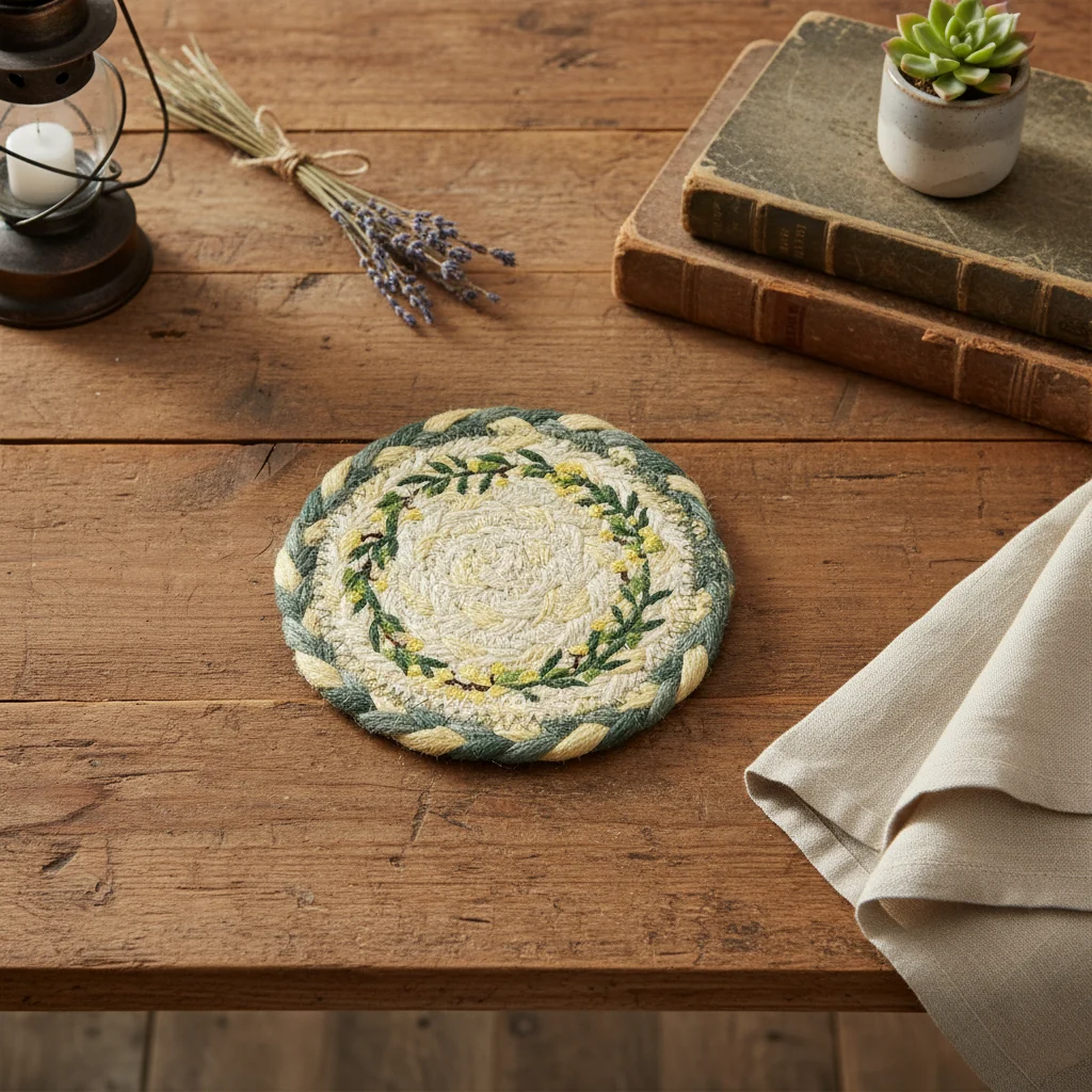 The Braided Rug Company Jute Coasters, Mimosa ( Set Of 6 ) - Image 2