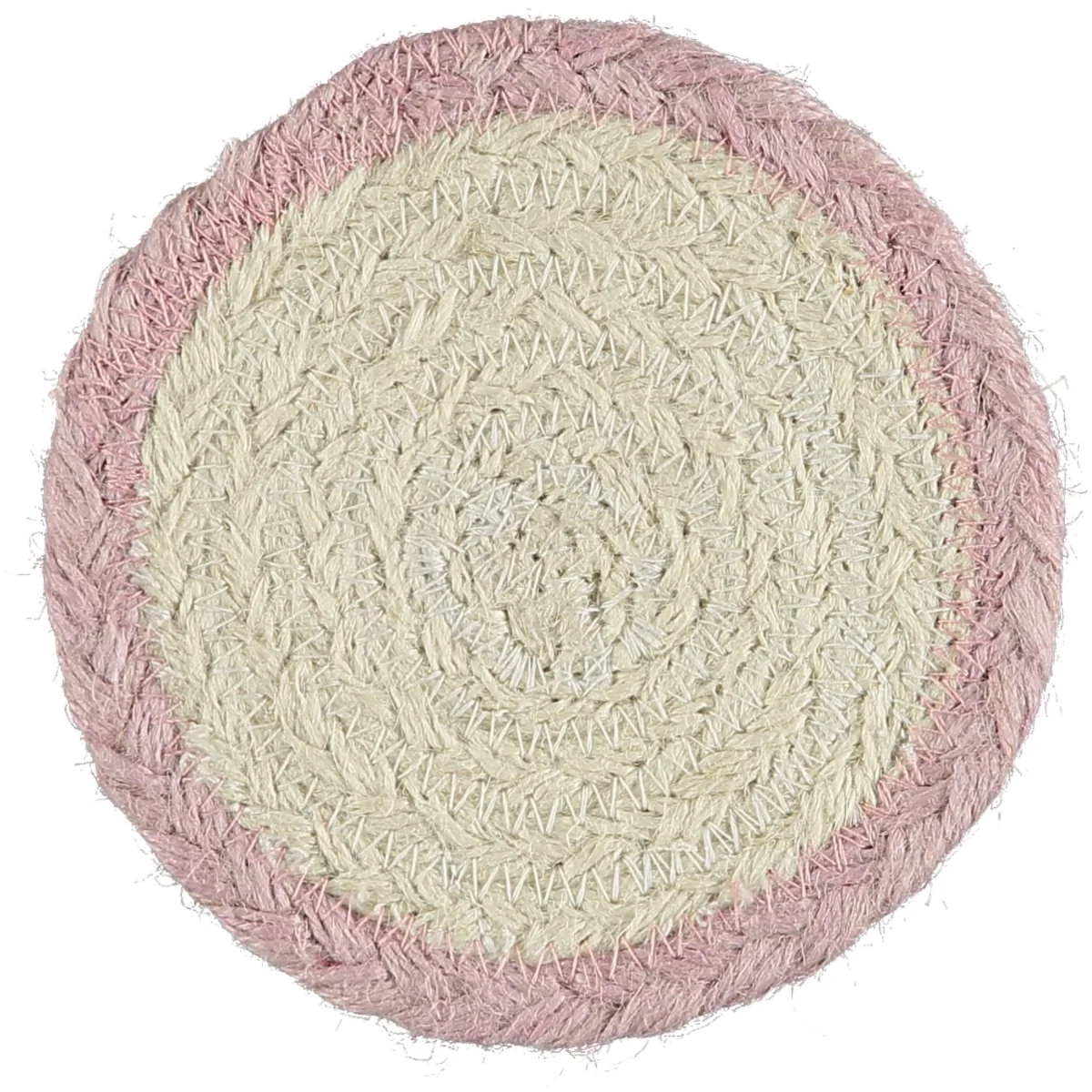The Braided Rug Company Jute Coasters, Mixed Tulip  (Set Of 6) - Image 8