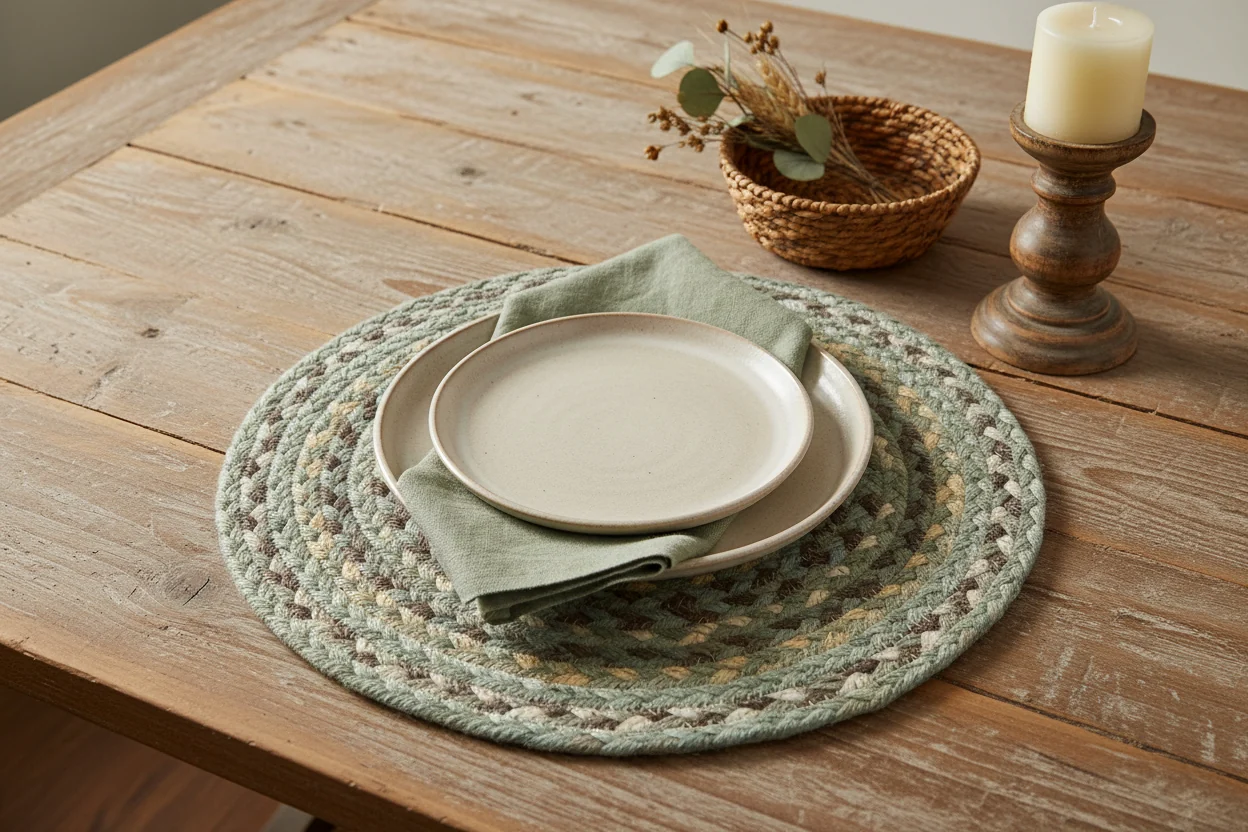 The Braided Rug Company Jute placemats, Seaspray (Set Of 6)p - Image 2