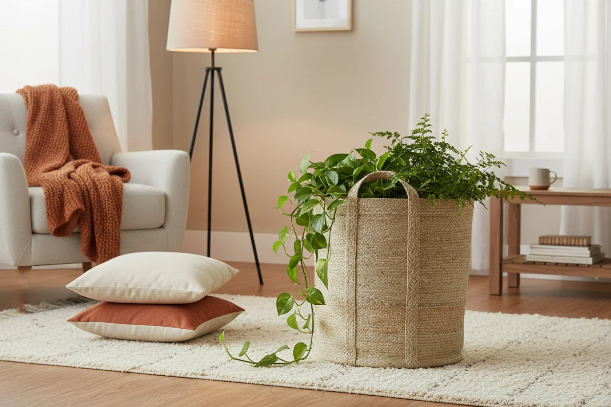 The Braided Rug Company Natural Jute Slouchy Basket - Image 4
