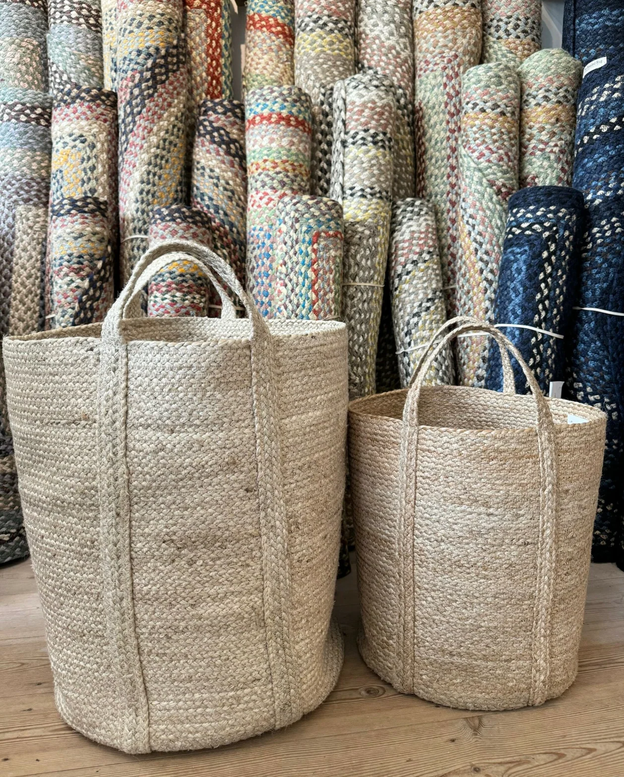 The Braided Rug Company Natural Jute Slouchy Basket - Image 6